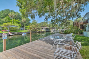 Canal-Front Barefeet Retreat Dock and Kayaks